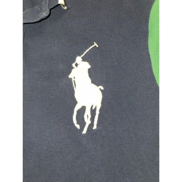 Polo Ralph Lauren Men's Medium Cruise Navy Multi Classic-Fit Big Pony Polo Shirt - Picture 5 of 9